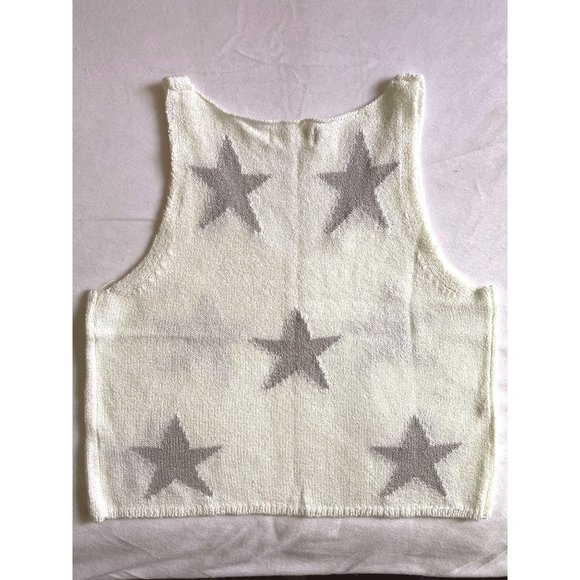 Altar'd State Cream Tank Top Knit Sweater Size S - Picture 2 of 12